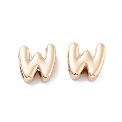 Letter W Стойки подвески обшивки сплава, без кадмия и без свинца, гальванический никель, золотой свет, Буква W, 9.5x9.5x4 мм, отверстие : 1.5x2.5 мм