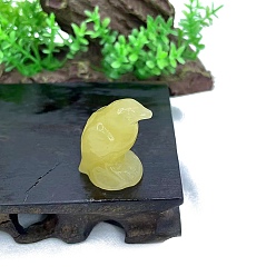 Другие Нефриты Натуральные другие украшения из нефритовой скульптуры, для домашнего офисного стола, орел, 30 мм