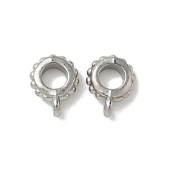 Нержавеющая Сталь Цвет 304 дуги из нержавеющей стали, цвет нержавеющей стали, 7.5x6x2.5 мм, отверстие : 0.9 мм, внутренний диаметр: 3 мм