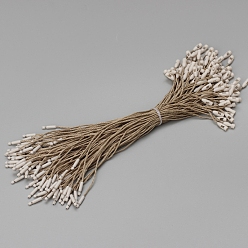 Светло-коричневый Веревка для бирки с защелкой из полиэстера, завязки-крючки с застежкой-петлей, загар, 20x0.28 см