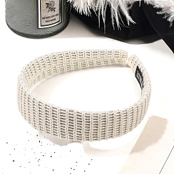 (404) Непрозрачное AB Кислое яблоко Плетеные шерстяные резинки для волос, аксессуары для волос для женщин и девочек, цветочный белый, 30 мм