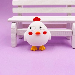 Белый Пластиковые подвески из пвх, цыпочки прелести, белые, 44x37 мм