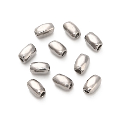 Нержавеющая Сталь Цвет 304 из нержавеющей стали бусы, овальные, цвет нержавеющей стали, 3.5x2x2 мм, отверстие : 1 мм