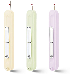 (52) Непрозрачная лаванда 3 шт. 3 цветной АБС-пластик с нитевдевателем из нержавеющей стали, направляющий инструмент, прямоугольные, разноцветные, 108x16x16 мм, 1 шт / цвет