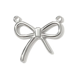 Нержавеющая Сталь Цвет 304 подвески из нержавеющей стали, бантом прелести, цвет нержавеющей стали, 17x16 мм