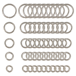 Stainless Steel Color 304 Stainless Steel Open Jump Rings, Round, Stainless Steel Color, 18 Gauge, 7x1mm, Inner Diameter: 5mm, 2500pcs/box