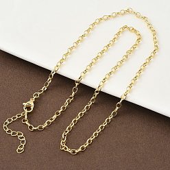 Настоящее золото 18K 3Мм латунные цепочки-цепочки для женщин, стойки покрытие, долговечный, без свинца и без кадмия, реальный 18 k позолоченный, 17.95 дюйм (45.6 см)
