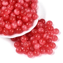 Красный Стеклянные бусины в стиле верстака класса А FGB, круглые, имитация шарики глаза кота, красные, 9.5 мм, отверстие : 1.4~1.6 мм, Около 420 шт / фунт