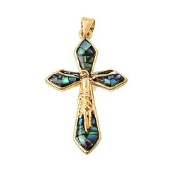 Черный Латунь эмаль подвески, с оболочкой, подвески в виде креста-распятия, без кадмия и без свинца, стойки покрытие, долговечный, реальный 18 k позолоченный, чёрные, 34x20x3.5 мм, отверстие : 5x3 мм