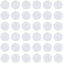 Blanco 300Parches de poliéster para planchar o coser, decoración artesanal de costura, plano y redondo, blanco, 20x0.4 mm