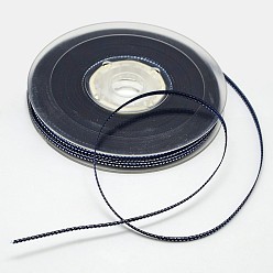 Морской Синий Репсовые ленты с двойными ребрами из серебряной нити, лучшие украшения для свадьбы, Marine Blue, 3/8 дюйм (9 мм), о 100yards / рулон (91.44 м / рулон)