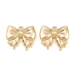 Doré  Pendentifs en alliage, charmes bowknot, crémaillère plaquage, sans cadmium et sans plomb, or, 14x16x4mm, Trou: 1.4mm