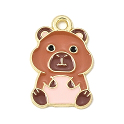 Other Animal Подвески из эмали и сплава, золотые, животная тема, 20x13x1 мм, отверстие : 1.5 мм