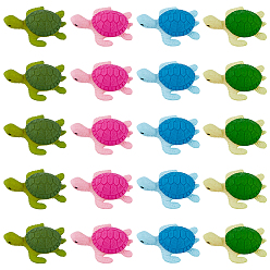 (52) Непрозрачная лаванда 20 шт 4 стиль морская черепаха ПВХ и смола украшения для дома, для мясистого украшения бонсай, разноцветные, 30x23x9 мм, 5 шт / стиль