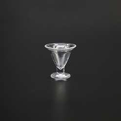 Прозрачный Мини пластиковый стаканчик, аксессуары для кукольного домика с микро-ландшафтом, притворяясь опорными украшениями, прозрачные, 17x18 мм, 10 шт / комплект