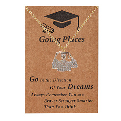 Human Ожерелья из сплава с подвеской на тему выпускного, золотые, человек, 17.32 дюйм (44 см)