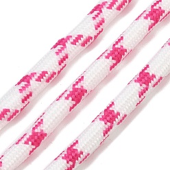 Camellia Polyester Round Braided Cord, for DIY Craft, Camellia, 6mm, about 2.19 Yards(2m)/pc