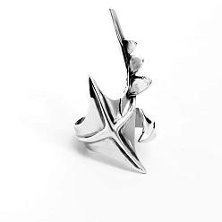 Платина Манжетные кольца из цинкового сплава, звезда, платина, внутренний диаметр: регулируемый