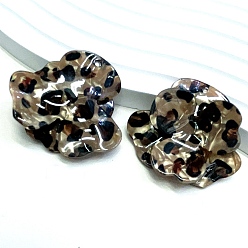 Светло-коричневый 3d акриловые подвески, подвески с леопардовым принтом, загар, 41x42.5x9.5 мм, отверстие : 2 мм