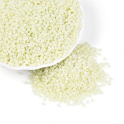 Зелено-Желтый 12/0 стакан бисер, Цейлон, круглые, круглое отверстие, зеленый желтый, 12/0, 2 мм, отверстие : 1 мм, Около 3333 шт / 50 г, 50 г / мешок, 18мешки/2фунты