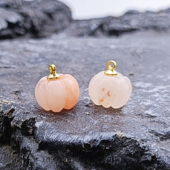 Другие Нефриты Маленькие резные подвески в виде тыквы из натурального нефрита, 13~14 мм