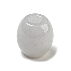Jadeit Natürliche europäische Jadeitperlen, großes Loch Barrel Perlen, 13.5x13 mm, Bohrung: 4.5 mm