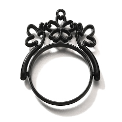 Черный Подвесные подвески из сплава, для diy уф смолы, эпоксидная смола, без кадмия, без никеля и без свинца, плоские круглые с бабочкой, чёрные, 38.5x30x3.5 мм, отверстие : 1.5 мм