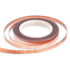 Розовое Золото Клейкие ленты из медной фольги, токопроводящая медная лента для защиты гитары и электромагнитного излучения, diy crafts, розовое золото , 0.95 см, около 50 м / рулон