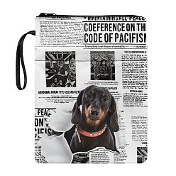 Собака Тканевые обложки для книг в мягкой обложке, книжные чехлы с застежкой-молнией, прямоугольные, собака, 290x220 мм