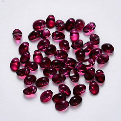 Средний Фиолетово-красный Имитация баллончика с имитацией нефрита, овальные, средне фиолетовый красный, 8.5x6x4.5 мм, отверстие : 1 мм