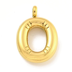 Letter O Ионное покрытие (ip) 304 подвески из нержавеющей стали, буквенное очарование, золотые, Письмо O, 24.5x16.5x5.5 мм, отверстие : 3 мм