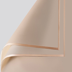 Светло-коричневый Пномпень желейная пленка матовая пластиковая бумага оберточная бумага для цветов, полупрозрачная водостойкая бумага для цветочных букетов, diy crafts, загар, 580x580 мм