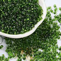 Зеленый Бисер из стекла , прозрачные цвета, арахис, зелёные, 4~4.5x2~2.5x2~2.5 мм, отверстие : 0.8~0.9 мм, Около 10000 шт / фунт