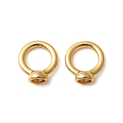 Настоящее золото 18K Латунная фурнитура, без никеля , шапка из бисера, реальный 18 k позолоченный, 8x7x3.5 мм, 2.2 мм / 4.7 мм внутренний диаметр