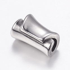 Нержавеющая Сталь Цвет Устойчивы к потускнению 304 бусины из нержавеющей стали, цвет нержавеющей стали, 15x9.3 мм, отверстие : 3.7 мм