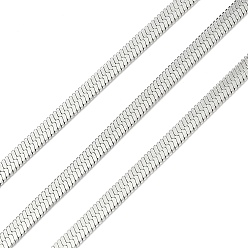 Платина Латунь елочка цепи, без кадмия, без никеля и без свинца, несварные, с катушкой, платина, 3x0.5 мм