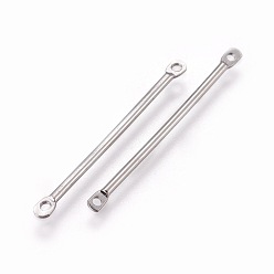 Платина Экологически чистые латунные стержневые звенья, платина, 30x1 мм, отверстие : 1 мм