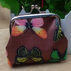 Седло Коричневый Сумочка для куклы из трапециевидной ткани, с железным каркасом кошелька, принадлежности для американских кукол, бабочки, седло коричневый, 70x90 мм