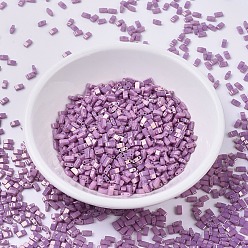 (HTL1867) Непрозрачный Темный Орхидейный Блеск Миюки половина бусины тила, японский бисер, 2 отверстие, (htl 1867) непрозрачный темный блеск орхидеи, 5x2.3x1.9 мм, Отверстие: 0.8 мм, о 250 шт / бутылка, 10 г / бутылка