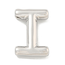 Letter I Стойки обшивки латунные подвески, долговечный, без свинца и без кадмия, буквенное очарование, Буква "i", 22x15x5 мм, отверстие : 3x1.5 мм