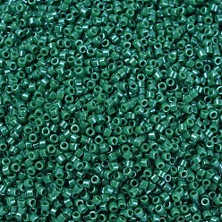 (DB0656) Dyed Opaque Green MIYUKI Delica Beads, Cylinder, Japanese Seed Beads, 11/0, (DB0656) Dyed Opaque Green, 1.3x1.6mm, Hole: 0.8mm, about 10000pcs/bag, 50g/bag