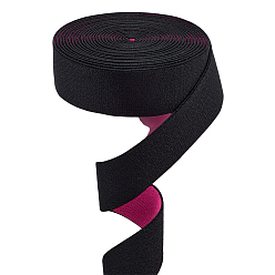 Ярко-Розовый 4.7ярдов полиэстеровой эластичной ленты, аксессуары для одежды, ярко-розовый, 1-1/8 дюйм (30 мм)