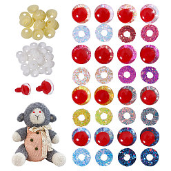 (52) Непрозрачная лаванда Пластиковые защитные глаза, с распоркой, для вязания крючком игрушек и мягких игрушек, разноцветные, 17x7 мм