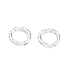 Silbern Silberfarbig Legierung geschlossen Ringe springen, runde Ringe, langlebig überzogen, Gestell, Silbern Silberfarbig, 9.5x1.5 mm, Innendurchmesser: 6 mm