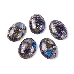 Халцедон Собраны синтетические имперские яшма и халцедон кабошоны, окрашенные, овальные, 30~30.7x22~22.5x7.8 мм