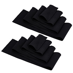 Черный Полиэстеровая резинка для манжет, отделка воротника выреза горловины пояса, чёрные, 72x1 мм, 1 двор/шт.