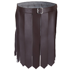 Седло Коричневый Юбка из искусственной кожи с римским поясом, аксессуары для одежды эпохи Возрождения, седло коричневый, 950x480x2 мм