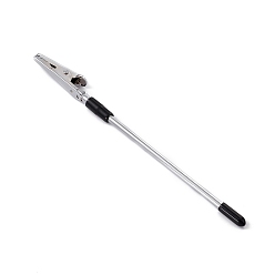 Платина Железный браслет инструмент ювелирный помощник зажим аллигатора, вспомогательные инструменты для крепления браслета, платина, 15.5x1.2x0.75 см