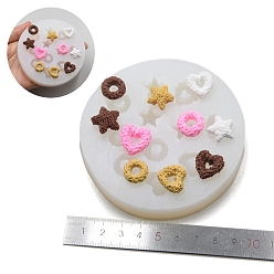 Mixed Shapes Biscuits bricolage moules à fondant en silicone de qualité alimentaire, pour la fabrication de bonbons au chocolat, formes mixtes, 100mm