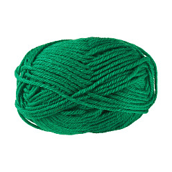 Green 25G Acrylic Fiber Yarns, for Knitting & Crochet, Round, Green, 2mm